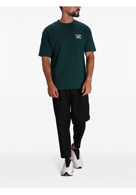 T-shirt le t-shirt slogan in verde Drole de monsieur - uomo DROLE DE MONSIEUR | PERMTS203CO002DGN